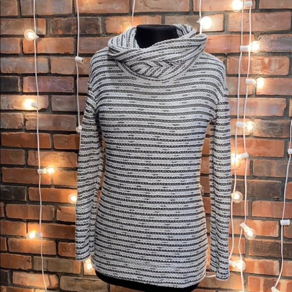 Merona Sweaters - Merona Turtleneck Striped Tunic Length Sweater XS